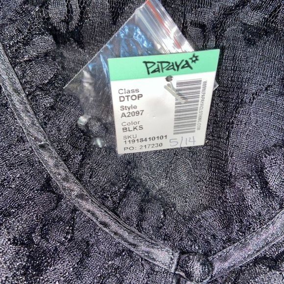 NWT Black Lace Peplum Top - Picture 5 of 6